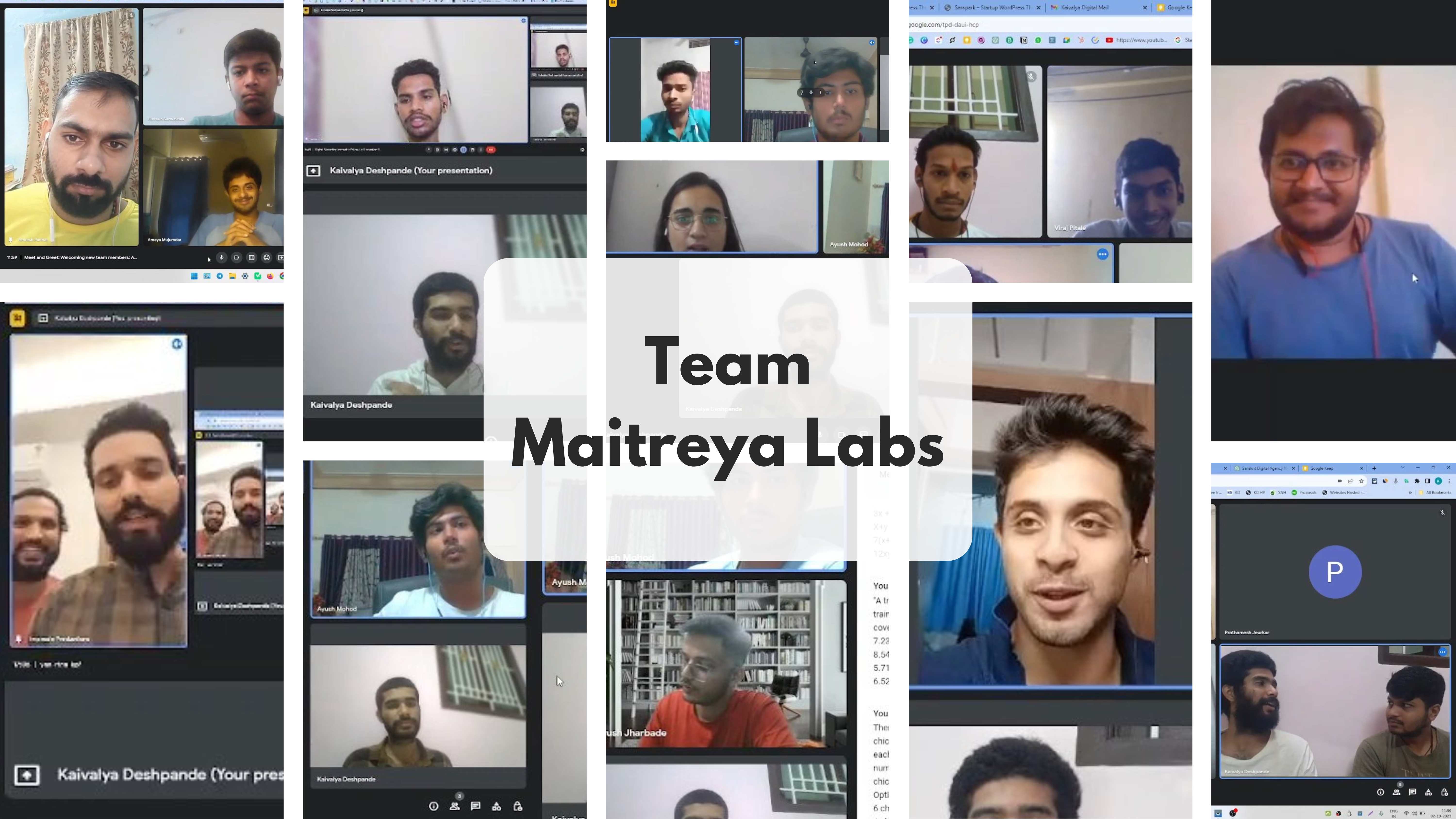 Maitreya Labs Virtual Team Meeting